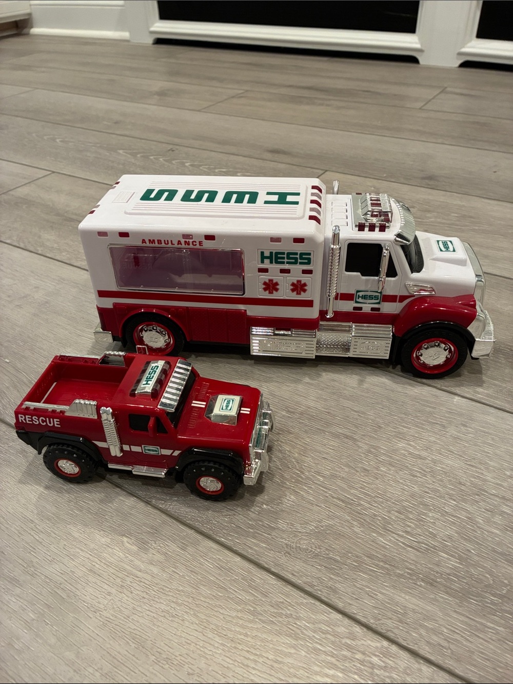 Hess Ambulance & Rescue Truck Toy Set